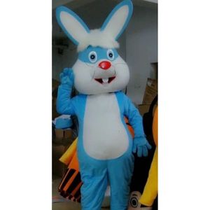 Maskot Kostümleri Maskot Kostümleri Yeni Yetişkin Moda Mavi Paskalya Tavşan Tavşan Karikatür Peluş Noel Süslü Elbise Cadılar Bayramı Maskot Kostüm GMY