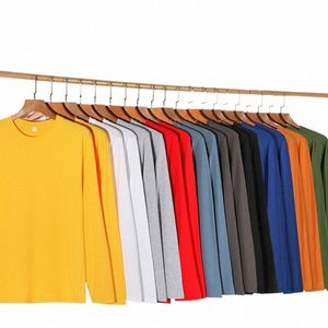 Весенняя мужская футболка с рукавами Cott Lg, однотонные повседневные футболки, туники, мужская одежда200-300 г y9TJ #