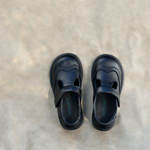 kız ayakkabısı İnci Bebek Çocuk Deri Ayakkabı Siyah Beyaz Pembe Yürümeye Başlayan Çocuklar Ayak Koruma Sıradan Ayakkabılar S7RO#