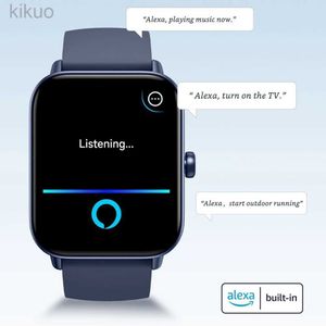 Bilek saatleri Build-in Alexa Smart Watch IDW19 2024 Erkek Kadın için Yeni 5atm IP68 Su Geçirmez Bluetooth Çağrı Stres Testi Kan Oksijen Kalp Hızı 24329