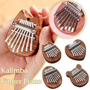 Yeni Kalimba Piyano Mini Thumbhard 8 Ton Calimba Kristal Şeffaf Taşınabilir Yeni Başlayan Parmak Qin Enstrüman Tarzı Enstrümanları