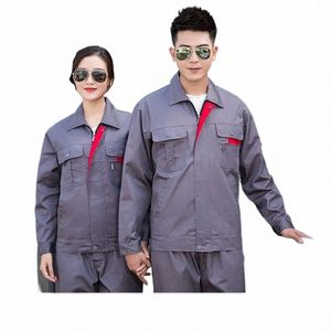 cstructi Рабочая одежда на объекте Износостойкая грязеотталкивающая однотонная униформа для мастерской Инженерные рабочие комбинезоны по индивидуальному заказу Q6nz #