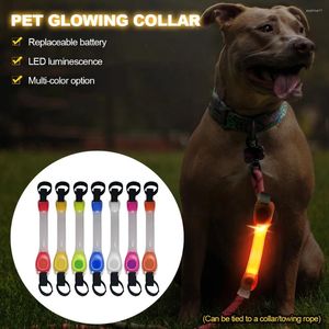 Köpek yakaları Pet LED yakalı çok fonksiyonlu gece güvenliği aydınlık kayışlar açık yanıp sönen uyarı ışık kolye şerit tasma kablo demeti