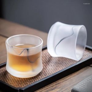 Çay bardağı Çin manzara cha wan fincan mürekkep cam bambu eklem yüksek sınıf ustası büyük sır singel
