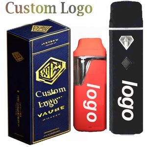 Özelleştirilmiş e-sigara paketi 1ml 2ml vape kalem kapsül tek kullanımlık kalın yağ boş kalemler şarj edilebilir 280mAh pil buharlaştırıcı özel logo altın folyo kutusu mylar çantalar