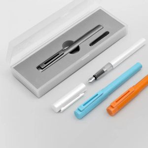 Mürekkep torbası saklama kutusu ile yeni xiaomi gökyüzü plastik çeşme kalemini kontrol edin 3.8mm EF ucu düzgün yazma imza kalemi youpin kaco hediyesi