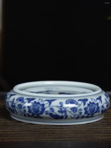 TeAware Setleri Jingdezhen Mavi ve Beyaz Porselen Kapak Seramik Tenceresi Çay Tutucu Aksesuarları Ev Saucer Cup