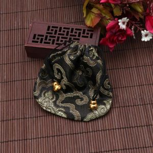 Bolsa de viagem de seda tradicional clássica chinesa bordada bolsa de joias organizadora q0ke