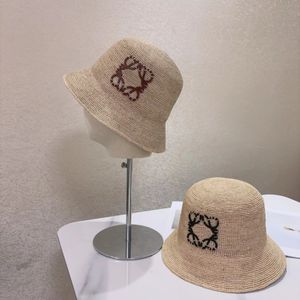 Kova şapka gündelik unisex lüks kapaklar tasarımcı geri dönüşümlü vizörler çok yönlü cap yaz kovboy güneş şapkası deniz plajı plaj spor strikatlar örme örme bir hasır şapka örgü