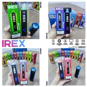 Лучшая электронная жидкость IREX 10000puff Vape 2% 5% никотиновая сетчатая катушка с одноразовым экраном одноразовый вейп