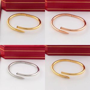 braccialetto per unghie braccialetto in oro designer di gioielli donna aumento oro bracciali in argento per le donne braccialetti da uomo gioielli di lusso marchio di moda per regalo di festa di nozze