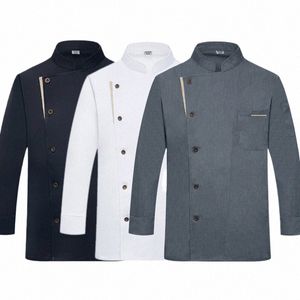 Отель LG рукав пальто шеф-повара футболка форма шеф-повара куртка ресторан пальто шеф-повара пекарня общественное питание дышащая одежда для приготовления пищи логотип G199 #