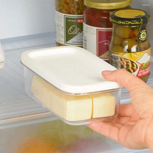 Garrafas de armazenamento Manteiga Slicer Keeper com tampa Retângulo Recipiente Máquina de corte multifuncional para fácil