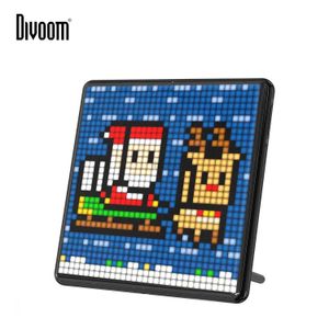 Цифровые фоторамки Divoom Pixoo Цифровая фоторамка со светодиодным дисплеем 32*32 Pixel Art для рождественского подарка на день рождения Программируемый домашний декор 24329