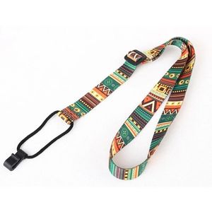 Hawaii Guitar Strap Ethnic Pattern Adjustable Nylon Clip on Ukulele Strap Belt Sling with Hook Guitar Accessories