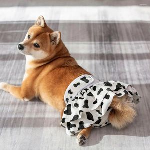 Abbigliamento per cani Pantaloni mestruali per animali domestici Nastro di fissaggio lavabile Pannolini per gatti Stampa riutilizzabile alla moda Forniture fisiologiche per cuccioli