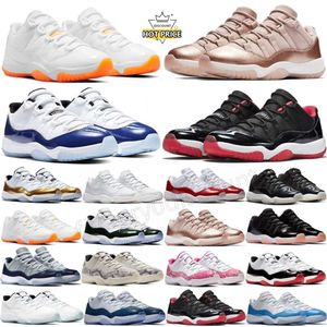 11 OG Basketbol Ayakkabıları 11s Kiraz Serin Gri Jumpmans Erkek Kadın Eğitmenleri Gamma Blue Blue Unc Pure Violet Düşük 25. Yıldönümü Concord Uzay Gece Yarısı Donanma