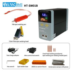 HELTEC 12KW 21kW Taşınabilir Küçük Spot Kaynakçı/Kondansatör Depolama Pil Nokta Kaynak Makinesi LED Dijital Ekran 0.5mm Kalınlık