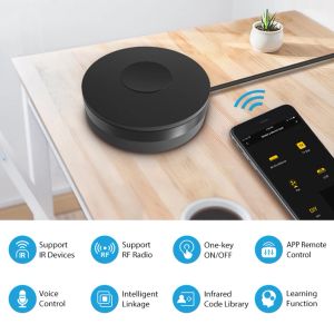 Tuka wifi rf akıllı uzaktan kumandalı ses kontrolü Akıllı kızılötesi uzaktan kumanda desteği Amazon Alexa Google Assistant