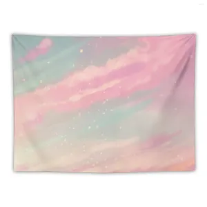 Tapeçarias Dreamy Clouds Tapeçaria Wall Art Room Decor Estilo Coreano para Quarto