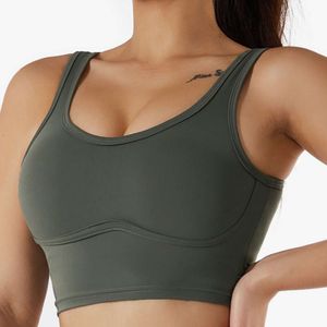 Lu Hizalama Hiçbir tanklar kadın dikişsiz sutyen ped brassiere iç çamaşırı göğüs uyku yoga spor sutyen yelek büyük boyutlu üst pamuk bralette limon spor 2024