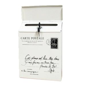 Новый 2024 Vintage Wall Mount Mailbox Mail Retro Postal Letter Box Компания водонепроницаемые почтовые ящики