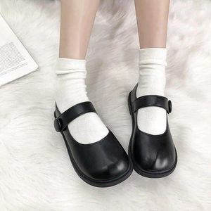 2024 повседневная обувь в японском стиле Мэри Джейн, женская винтажная мягкая обувь для девочек на плоской платформе, студенческая Лолита Womenwer4