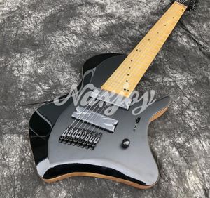 8 Saiten Tosin Abasi Animals Leaders Signature Black E-Gitarre Mahagonikorpus Ahorngriffbrett MOP Dot Inlay BlackHardwa3904140