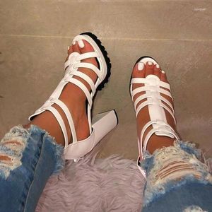 Sıradan Ayakkabı Konforu Kadınlar için 2024 Sandalet Blok Topuklu Takım Kadın Bej Büyük Boy Yuvarlak Toe Tıknaz Kızlar Moda Düşük Siyah Büyük Z