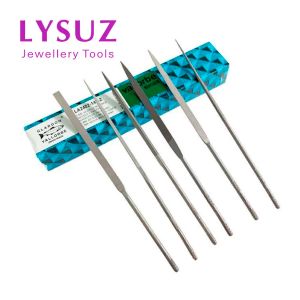 ekipmanlar çelik dosya düz yuvarlak üçgen barrette elmas ince dosya İsviçre Goldsmith altın gümüş mücevher yapım diy parlatma aracı