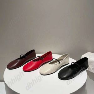 Row Ayakkabı Boş Zaman Ava Bale Ayakkabı Tasarımcısı Bale Düz Ayakkabı Kadınlar Toe Toe Rahat Rahat Moda Tekne Ayakkabıları Kadınlar İçin Loafers Boyut 35-40