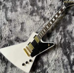 70s Explorer Classic Beyaz Ele Gitar Mahogany Klavye Ebony Gold Donanım8516559