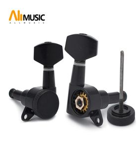 6pcs kilitli ip sol ve sağ el gitar ayar mandalları gitar tunerleri folk akustik elektro gitar9843259 için makine kafası