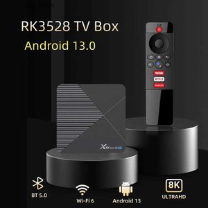 Телевизионная приставка RK3528 Android 13 ТВ-приставка с контроллером HD 8K мини-умная ТВ-приставка супер скидка BT 5.0 Wi-Fi 6 удаленный медиаплеер Q240330