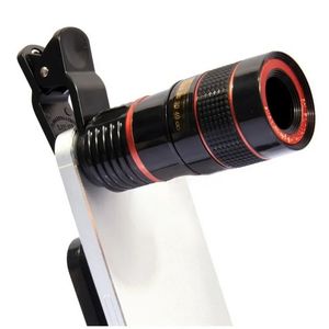 2024 Mini Toflection Phone Lens 8x/12x оптические зум-подгонки для большинства типов телефонов для путешествий фотографий охота на лагерь на открытом воздухе- для приключений на открытом воздухе.