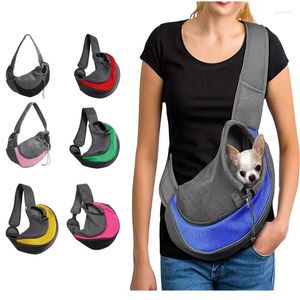 Köpek Taşıyıcı Çanta Pet Puppy S/L Dış Hava Seyahat Omuz Mesh Oxford Tek Konforlu Sling Çanta Malzemeleri