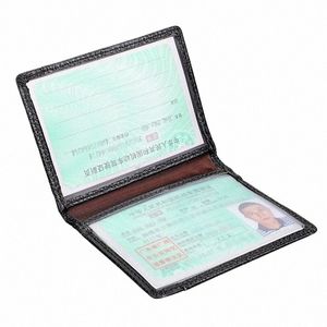 Yüksek kaliteli inek deri Rus sürücü ehliyet kapağı araba sürüş belgeleri erkekler kısa cüzdan kadın çanta kartı sahibi Q6bv#