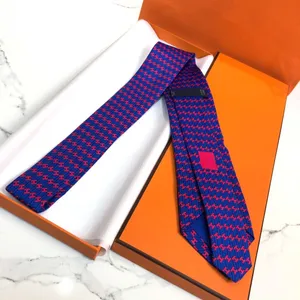 2024 Erkek Kravat Erkek Tasarımcı Tie Boyun Ties Luxurys Tasarımcılar İş Başarılı Bireyler Moda Günlük Neckwear kutusu ile