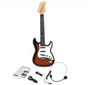Children039s Elektronik Klavye Oyuncak Gitar Bebek Bulmaca Oyuncak 36 Yaşındaki Elektro Gitar Cep Telefonu Bilgisayarını Bağlayabilir1752708