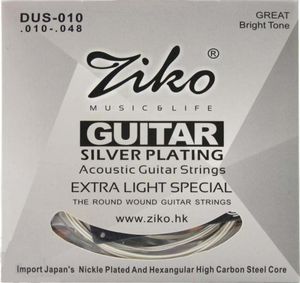 Ziko 010048 DUS010 Akustik Gitar Dizeleri Gümüş Kaplama Gitar Parçaları Müzik Aletleri Accessories3180926