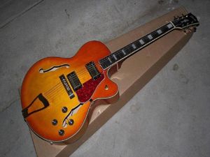 Полностью изготовленная на заказ джазовая полуполая гитара Custom L5 в CS Cherry Burst Электрогитара Sunburst в наличии2862488