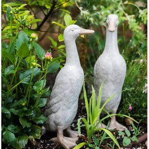 Bahçe dekorasyonları villa simüle ördek peyzajı hayvan heykel zemin süsleri minyatür ürünler pratik güzel heykel