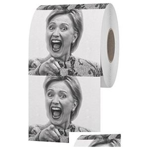 Doku Kutuları Peçeteler Toptan- Hillary Clinton Tuvalet Kağıdı Yaratıcı Satış Komik Gag Şaka Hediyesi Set Damla Başına 10 PCS HOME DEĞİŞTİRME DHTZG