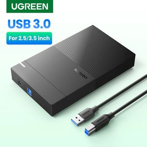 Ugreen HDD Case 3,5 2,5 SATA-USB 3,0 Адаптер Внешний жесткий диск Устройство чтения для SSD-диска HDD Box Case HD 3,5 HDD Case 240322