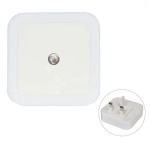 Luzes da noite corredor abs banheiro quadrado inteligente plug in sensor de luz controlada crianças adultos quarto cozinha casa led luz