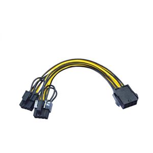 Новый 2024 20CM PC Power Power CPU CPU MOLEX 8 PIN-контакт до 2 PCI-E 8 (6+2) PIN-графические разъемы PCI Express Connector