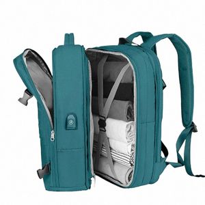 Capacidade expansível mochila de viagem grande vôo carry on bag 15,6 polegadas Busin viagem laptop mochila Lage armazenamento XA299CR V4Rv #