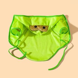 Köpek giyim sevimli evcil hayvan kıyafetleri şık çizgi film kurbağa şeklindeki palto köpekler için rahat sıcak ceket