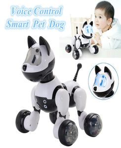 Интеллектуальный танцевальный робот для собак, электронные игрушки для домашних животных с музыкальным светом, режим голосового управления, умный робот-собака для детей, подарочные игрушки7438683