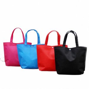 katlanabilir popo dükkan çantaları yeniden kullanılabilir tote torbası kadınlar rahat seyahat paketi depolama çanta reklam özel yüksek kaliteli çantalar mavi g526#